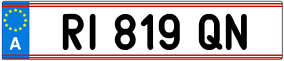 Truck License Plate